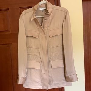 NWOT - Reiss Blakely Pearl Satin Utility Jacket - US 6